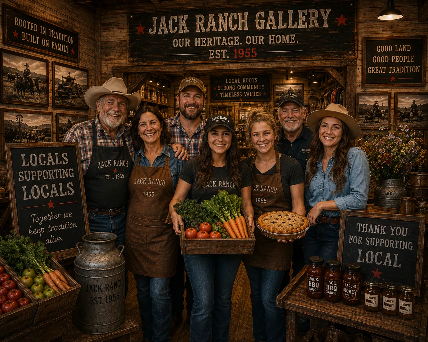 The Jack Ranch crew behind the counter